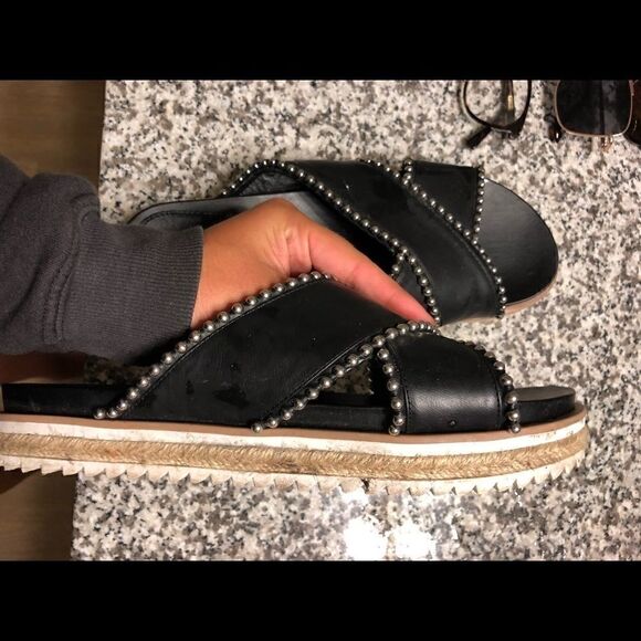 Zara Studded Slides / Sandals - Picture 5 of 5